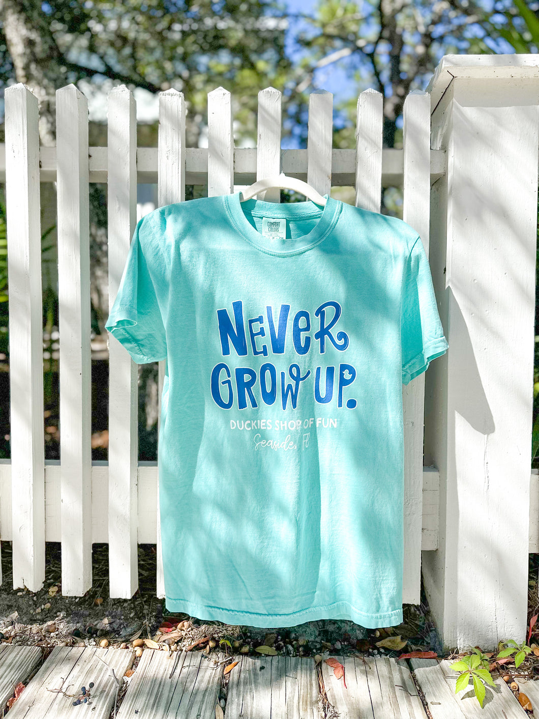Never Grow Up Adult Tee - Mint (exclusive)
