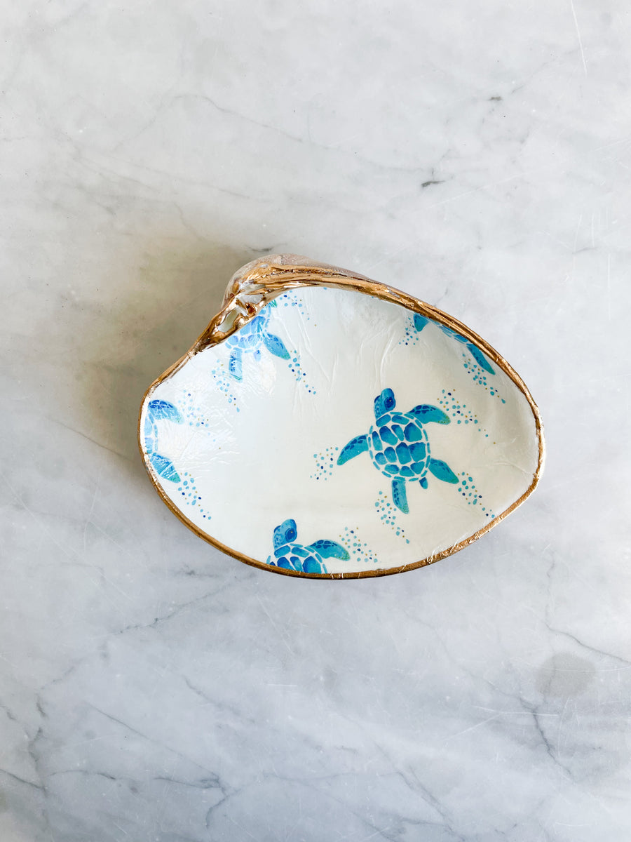 Clam Shell Jewelry Dish Small Turtle I Shop 30A