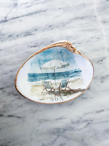 Decoupage Clam Shell 30A w/ Beach Chairs (exclusive)