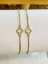 Waterproof Crystal Flora Slider Bracelet