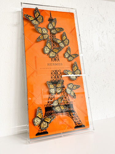 Hermes Eiffel Tower Butterflies 12x26