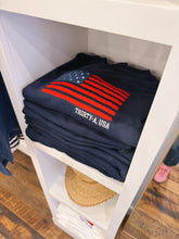 Flag Raw Hem Sweatshirt w/ Thirty-A, USA (exclusive)