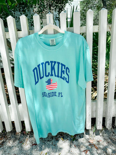 Duckies USA Duck Adult Tee- Chalky Mint (exclusive)