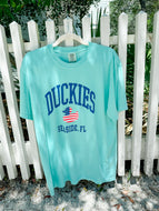 Duckies USA Duck Adult Tee- Chalky Mint (exclusive)