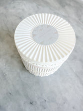 White Gilded Muse Faceted Jar Candle - Volcano Scent