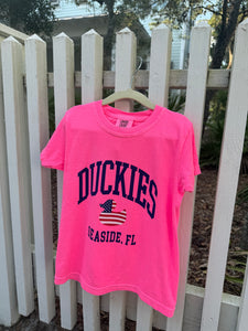 Duckies USA Youth T-Shirt - Neon Pink (exclusive)
