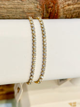 Waterproof Gold Shimmer Tennis Bracelet Gold