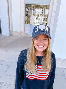 30A Heart Hat - Navy (exclusive)