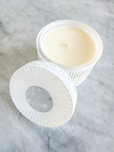 White Gilded Muse Faceted Jar Candle - Volcano Scent
