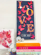 Dior Love Blue Background 12x26