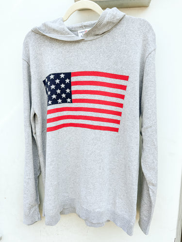 Intarsia Jersey Hooded Sweater w/ Flag (exclusive)