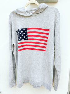 Intarsia Jersey Hooded Sweater w/ Flag (exclusive)