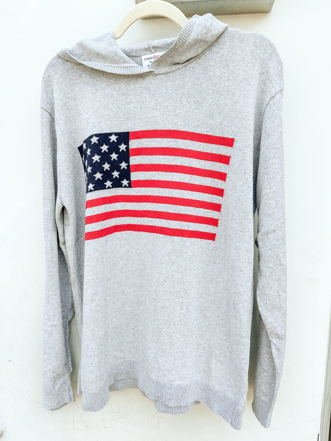 Intarsia Jersey Hooded Sweater w/ Flag (exclusive)