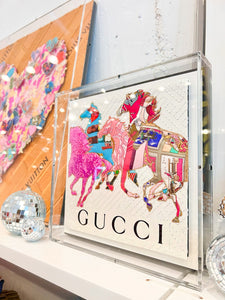 Gucci Horse Parade White 12x12