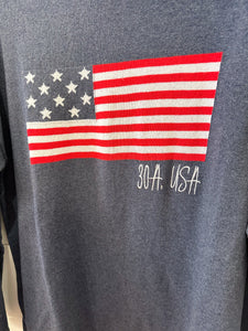 Intarsia Boxy Sweater w/ Flag, 30A & USA (exclusive)