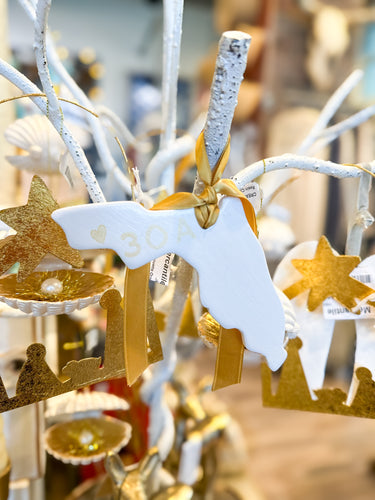 Florida State Ornament w/ Heart + 30A (exclusive)