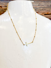 Waterproof Heavenly Cross Choker Gold