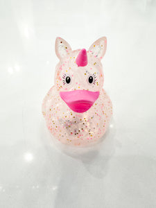 Glitter Unicorn Rubber Duck