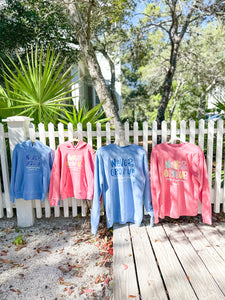 Never Grow Up Adult Crew Sweatshirt - Blue