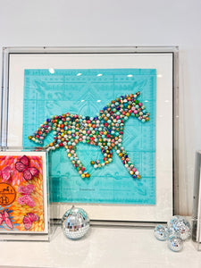 Tiffany & Co Pom Pom Horse Trot 26x26
