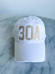 30A Hat - White