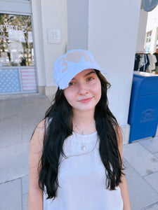 30A Heart Hat - White (exclusive)