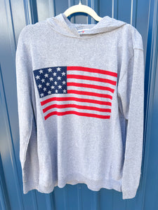 Intarsia Jersey Hooded Sweater w/ Flag (exclusive)