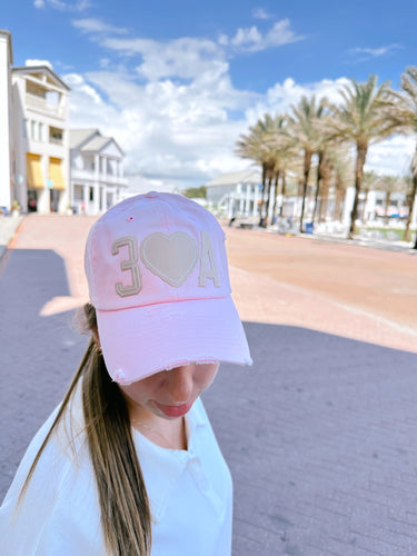 30A Heart Hat - Light Pink (exclusive)