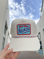 God Bless America Patch Trucker