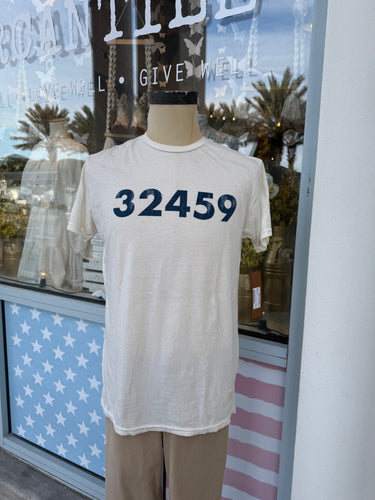 32459 Tee - Vintage White/Navy