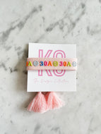 30A Smiley faces Bracelet - Light Pink (exclusive)