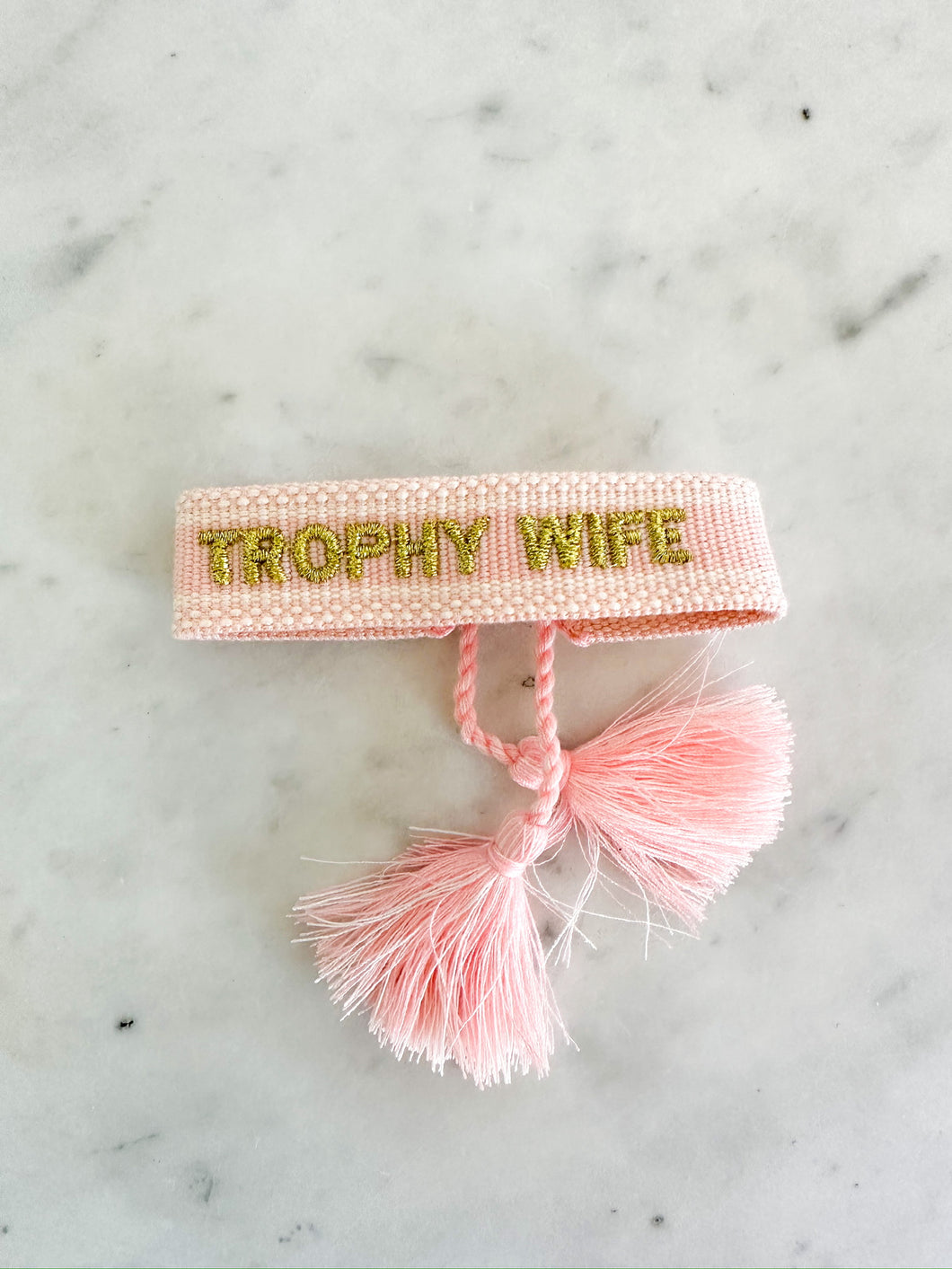 Trophy Wife Bracelet - Pink & Gold Bracelet