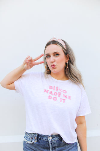 Disco Made Me Do It Boyfriend Crop Tee (exclusive)