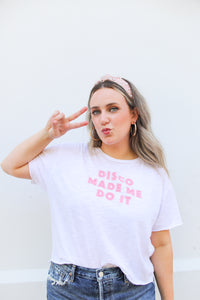 Disco Made Me Do It Boyfriend Crop Tee (exclusive)