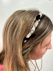 Coco-inspired Skinny Tweed Headband