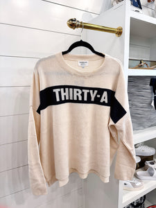 Everyday Relaxed Sweater w/ Thirty A (exclusive)
