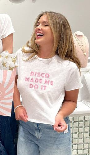 Disco Made Me Do It Boyfriend Crop Tee (exclusive)