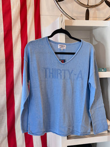 Soft V Neck Sweater w/ Thirty A (exclusive)