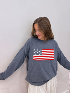 Flag Intarsa Boxy Sweater