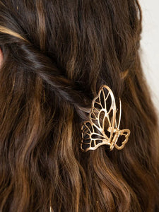 Gold Butterfly Hair Clip