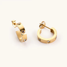 Waterproof Corinne Gold Hoops