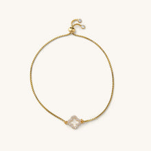 Waterproof Crystal Flora Slider Bracelet