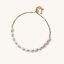 Waterproof Freshwater Pearl Slider Bracelet