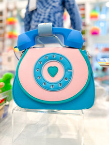 Telephone Handbag - Light Pink, Blue, & Teal