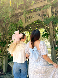 Large Chiffon Bow - Pink