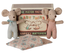 Maileg  Baby Mice Twins Checker Print
