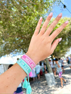 Meet Me On 30A Bracelet - Aqua (exclusive)