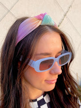 Tie Dye Twist Headband Mint/ Pink