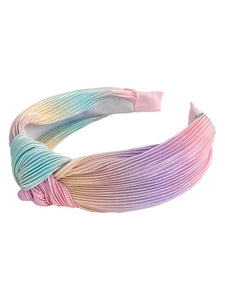 Tie Dye Twist Headband Mint/ Pink