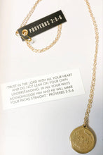 Short Pendant Necklace Proverbs 3:5-6